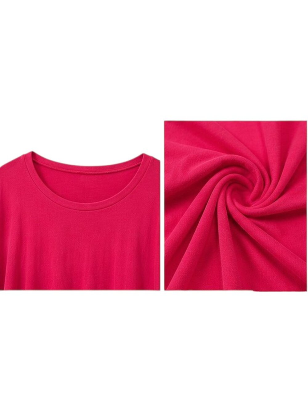Women's Oversized Red Handkerchief Hem Draped Tunic Top L - Picture 6 of 8